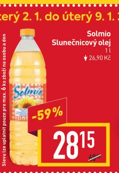 Slunečnicový olej Solmio