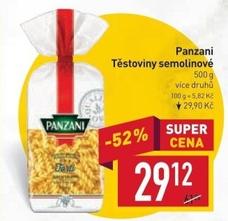 Těstoviny Panzani
