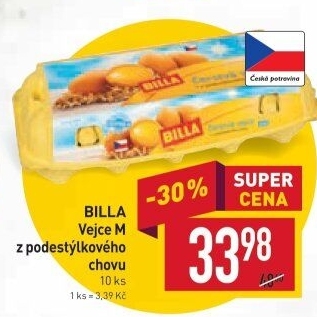Vejce z podestýlky M Billa