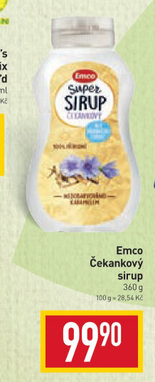 Čekankový sirup Emco