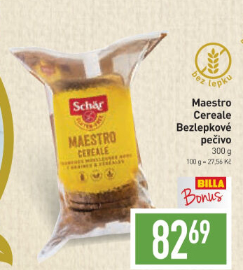Chléb vícezrnný bez lepku Maestro Cereale Schär