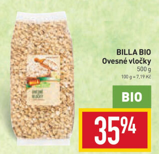 Ovesné vločky Naše Bio Billa