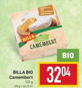 Sýr Camembert Bio Billa