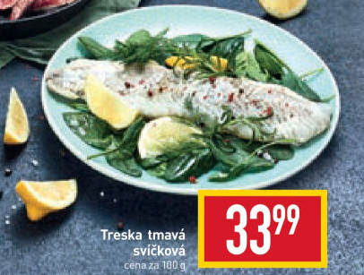 Treska tmavá filet - svíčková