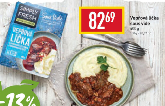 Vepřová líčka sous vide Simply Fresh