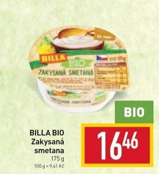 Zakysaná smetana Bio Billa