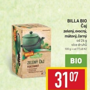 Zelený čaj Bio Billa