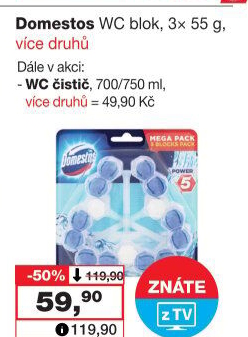 Čistič WC gelový Domestos