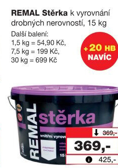 Vyrovnávací stěrka Remal