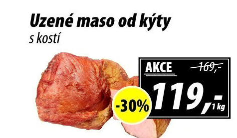Uzené maso od kýty s kostí