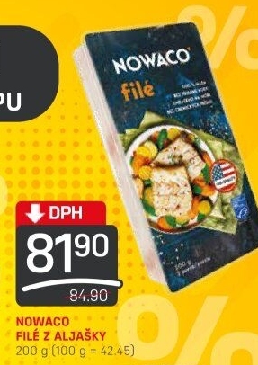 Filé z Aljašky mražené Nowaco