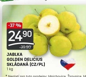 Jablka Golden Delicious