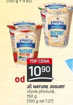 Jogurt Nature ochucený jihočeský Madeta