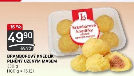 Knedlíky bramborové s uzeným masem Lef