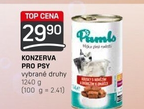 Konzerva pro psy Pamls