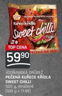 Kuřecí křídla pečená mražená Sweet chilli Vodňanské kuře