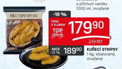 Kuřecí stripsy mražené