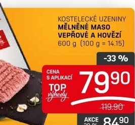 Mleté maso mix Kostelecké uzeniny