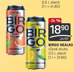 Nealkoholické pivo ochucené Birgo