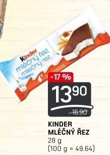 Řez mléčný Kinder