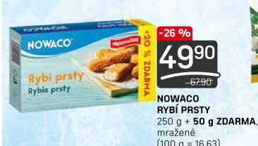 Rybí prsty předsmažené mražené Nowaco