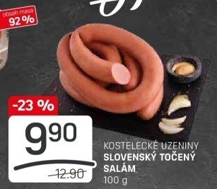 Salám slovenský točený Kostelecké uzeniny