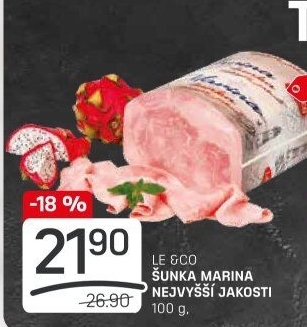 Šunka Marina nejvyšší jakosti LE&amp