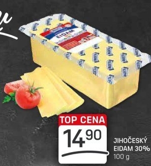 Sýr Eidam Jihočeský 30% Madeta
