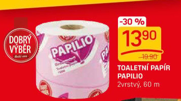 Toaletní papír 2vrstvý Papilio Dobrý Výběr
