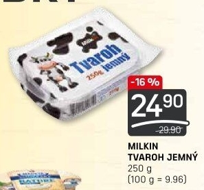 Tvaroh jemný Milkin