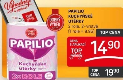 Utěrky kuchyňské 2vrstvé Papilio Dobrý Výběr