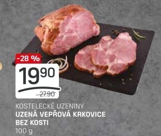 Vepřová krkovice uzená bez kosti Kostelecké uzeniny
