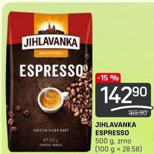 Zrnková káva Jihlavanka Espresso