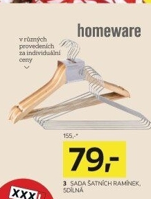 SADA ŠATNÍCH RAMÍNEK