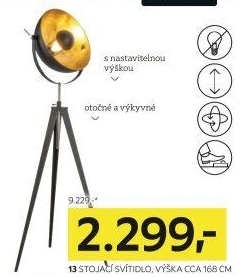STOJACÍ SVÍTIDLO