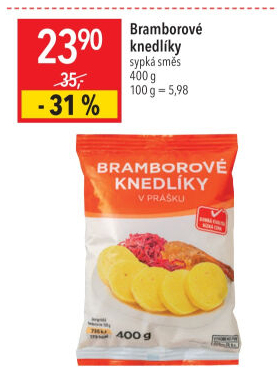 Knedlíky bramborové v prášku Korrekt