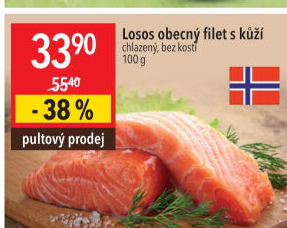 Losos obecný filety