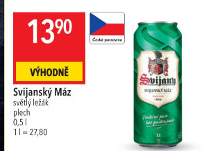 Pivo světlý ležák 11° Svijanský Máz Svijany