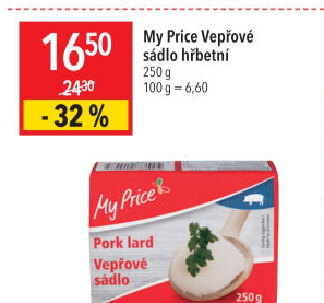 Sádlo vepřové My Price