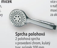 Sprchová hlavice