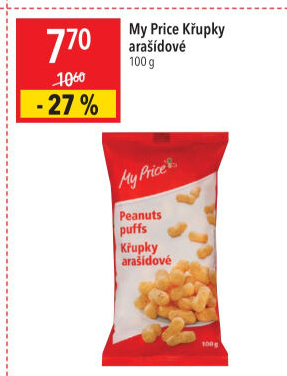 Křupky arašídové My Price