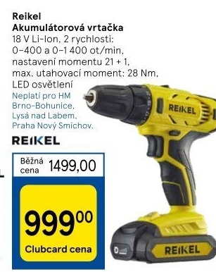 Aku vrtačka Reikel
