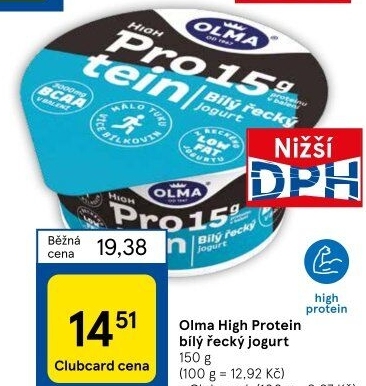 Bílý jogurt High protein Olma