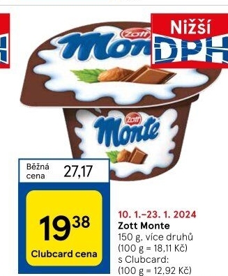 Dezert Monte Zott