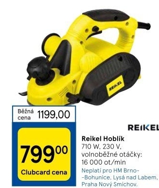 Elektrický hoblík Reikel