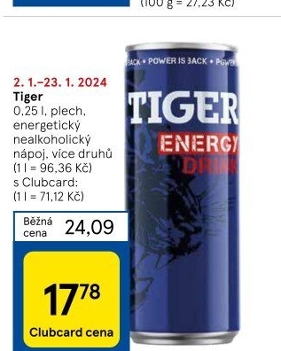 Energetický nápoj Tiger