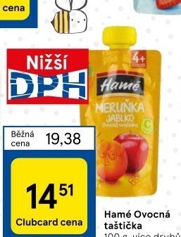 Kapsička ovocná svačinka Hamé