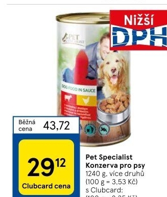 Konzerva pro psy Pet Specialist