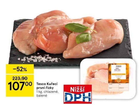 Kuřecí prsní řízky Tesco