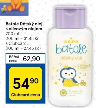 Olej tělový dětský Batole Alpa